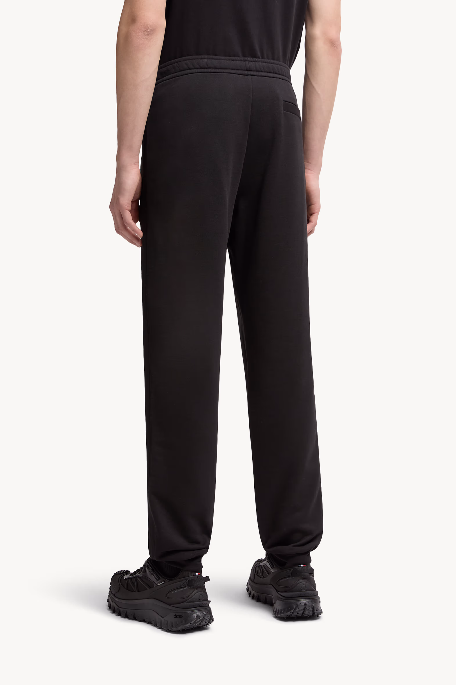Cotton Sweatpants Men Black Moncler 5
